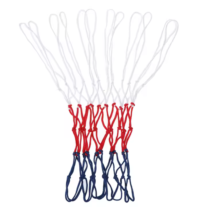 Red De Baloncesto Estándar Duradera De Nylon Hilo Grueso Tres Colores Universal Reemplazo De Malla Adecuado Para Todas Las Edades - 1