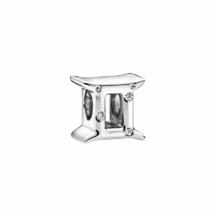 Charm Pandora Signo Zodiaco Géminis circonitas transparentes - 1