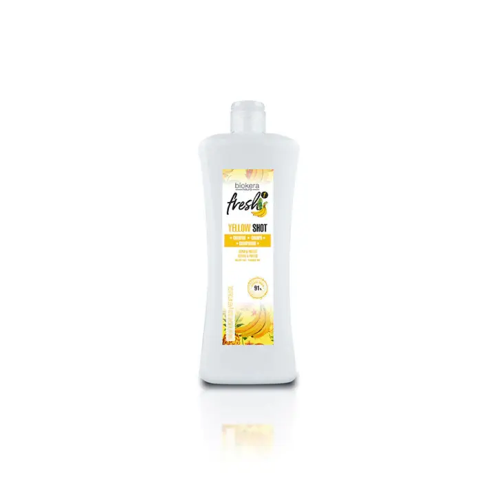 Salerm Biokera Fresh Yellow Shot Champú Reparador Vegano Con Plátano De Canarias, Mango, Ginseng y Ylang Ylang ⭐⭐⭐⭐⭐ - 1