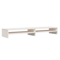 vidaXL Soporte de monitor/ TV madera maciza de pino 100x24x13 cm, Mueble de Salon, Mueble TV, Mueble TV salon, Mesa de TV, Mueble tele - details 1