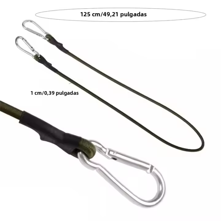 Cordón Elástico De Bungee De Gruesa 30-120cm Para Autoheberden Tiras De Cuerda Con Ganchos Para Kayak Ciclismo Equipaje Accesorios De Camping - 1