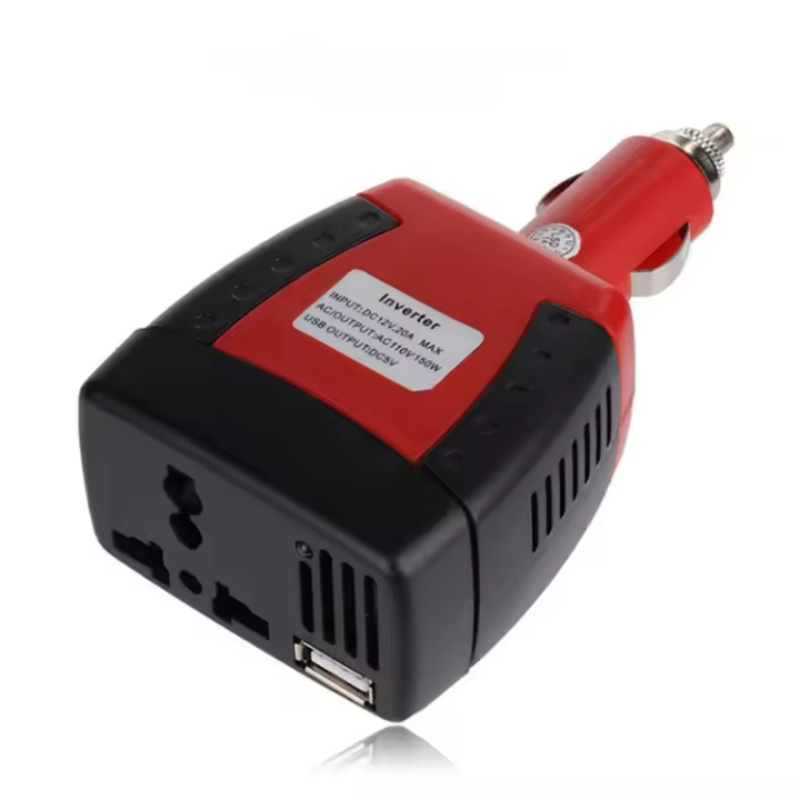 Inversor de coche de 150 W Convertidor de 12 V a 220 V Inversor de coche Negro - 1