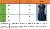 Vestido De Mujer Casual De Algodón Y Lino Para Primavera Y Verano Con Bolsillos Estilo Europeo Y Estadounidense Longitud De Rodilla - details 0