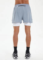 Shorts De Entrenamiento Para Hombre 2 En 1 Con Bolsillos Sudadera Secado Rápido Transpirable Para Correr Maratón Y Fitness - details 27