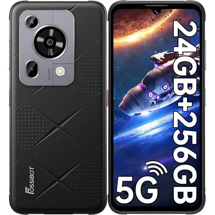 FOSSIBOT F112 Pro 5G Smartphone 24GB+256GB/1TB 6.88” HD+ Movil Resistente, Android 14, 7150mAh Cámara 50MP+16MP - 1