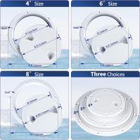 Tapa De Inspección Redonda Antideslizante Para Barco Hatch 4" 6" 8" De ABS Con Cubierta Desmontable Para Yate Marítimo - details 0