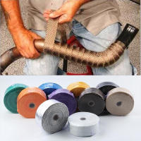 Pipé De Escape Para Motocicleta 5M*2.5CM Con Aislamiento Térmico De Fibra De Vidrio Incluye 4 Amarres Como Regalo - details 3
