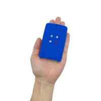 Banner - Funda silicona mando llave del coche 4 botones compatible con Renault y Dacia azul