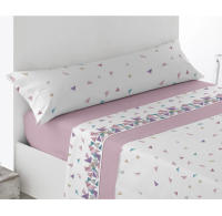 Juego Sábanas (3 piezas): sábana encimera + sábana ajustable + 1 fundas de almohadade 90x135x150cm 100% poliéster. - details 1