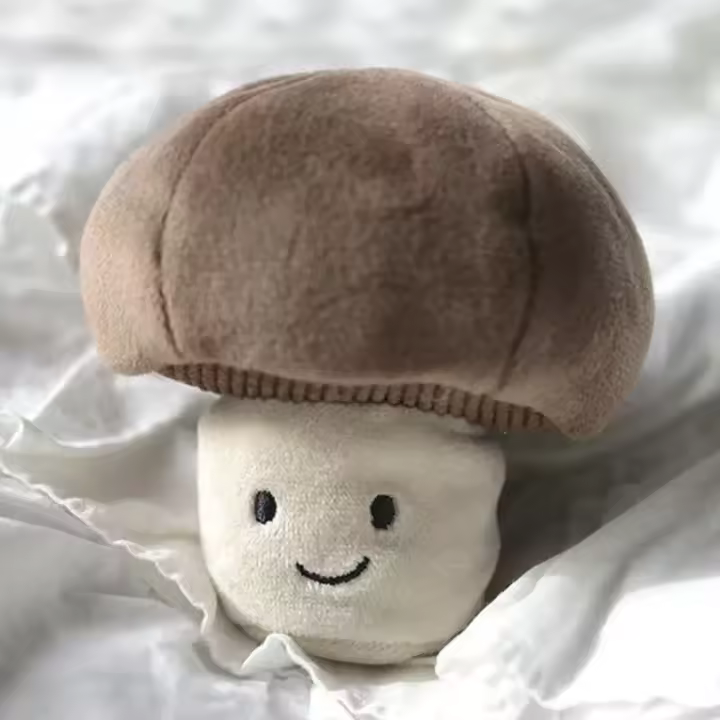 Muñeco De Peluche Jelly Cat 10cm En Forma De Verdura Y Setas Juguete Interactivo Para Gatos Y Perros Decoración Para Mesa Y Dormitorio Regalo Ideal - 1