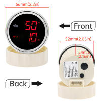 Gauge De Aceite 52mm 2 En 1 Con Medidor De Temperatura Y Presión De Aceite 0-10 Bar Con Alarma Para Coche Y Barco 12V 24V - details 5