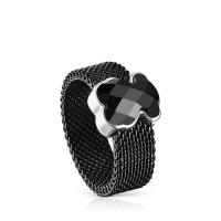 ZP Anillo de Oso de Plata esterlina S925, Moda de lujo Ligera para Damas, anillo de Dedo de estilo Moderno y versátil, Diseño simple - details 7