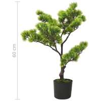 vidaXL Bonsái pinus artificial con macetero 60 cm verde - details 6