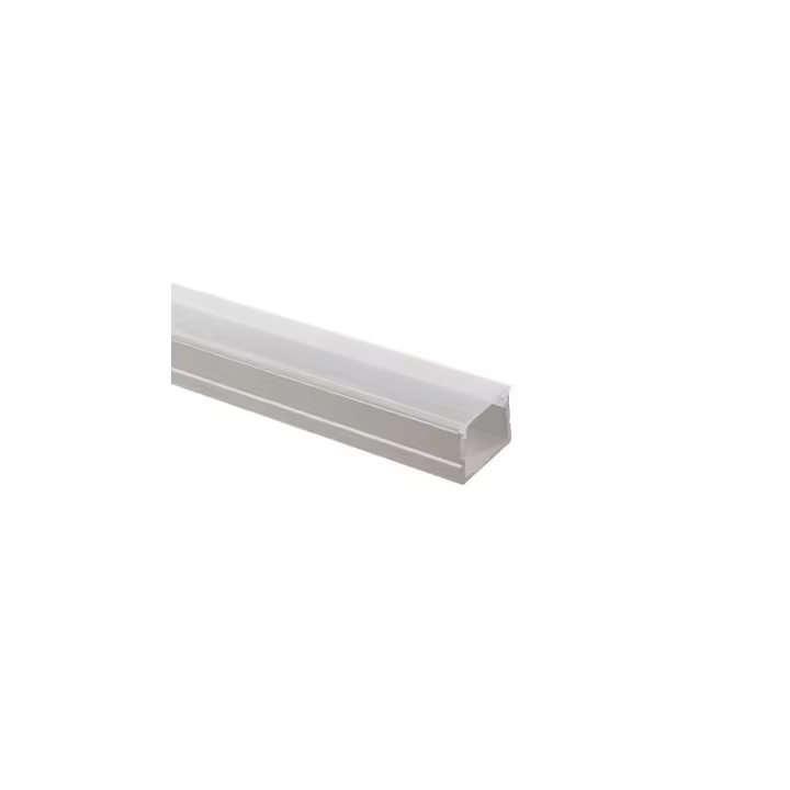 Ledkia Perfil de Aluminio de Superficie con Tapa Continua para Tiras LED hasta 16 mm - 1