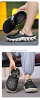 Clogs Verdes Para Hombre 2025 Sandalias De Playa Al Aire Libre Antideslizantes Plataforma Ligera Hueco Saludables Para Jardín - details 10