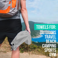 Toalla Deportiva De Microfibra 3-pcs Absorbente Y Ligera Para Viajes Playa Senderismo Gimnasio Piscina Camping Secado Rápido - details 4