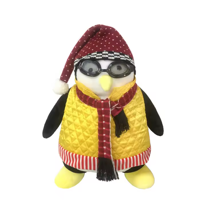 Peluche De Pingüino Hugsy De Friends 27-47cm Muñeco De Peluche Adorable Para Niños Regalo De Cumpleaños Material De Poliéster Relleno De Algodón PP - 1