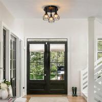 Luz De Techo Minimalista Estilo Industrial Americano Para Dormitorio Estudio Sala De Estar Foyer Pasillo Entrada Corredor Material Metálico LED Incluido - details 6