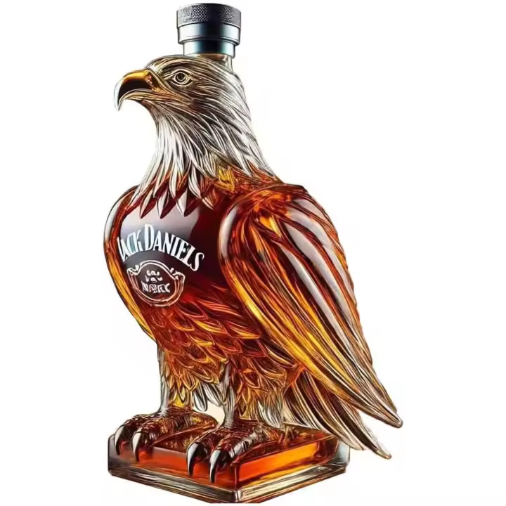 Decantador de whisky de cristal con diseño de águila (2025), divertido, ideal para hombres, papás y esposos. Ideal para decorar el hogar y el bar. - 1