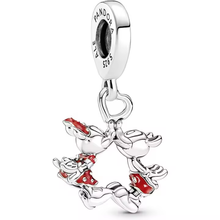 Joyas de plata esterlina Pandora Disney Mickey y Minnie，Incluye Caja Original - 1