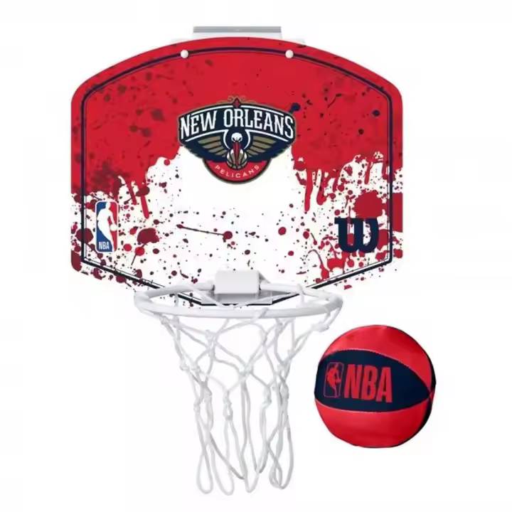 Wilson Set De Baloncesto Mini Hoop Nba Pelicans Con Balón Y Canasta - 1