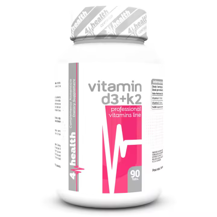 4-PRO Nutrition Vitamin D3 + K2 - 90 Tabs - Fortalece los huesos y el sistema inmunológico - 1