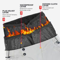 Chaqueta De Motocicleta Para Hombre Impermeable Con Pantalones De Motocross Equipamiento Protector De Moto Material Polyester Y Nylon - details 10
