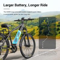 Eleglide T1 Bicicleta eléctrica de trekking con neumáticos de 27,5 pulgadas, batería de 36V 13Ah, motor de 250W, Shimano 7 velocidades, velocidad máxima de 25 km/h, alcance máximo de 100 km, resistente al agua IPX4, freno de disco dual - details 8