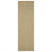 vidaXL Alfombra de sisal natural 80x250 cm Color Natural,  Negro,  Marrón y mas Alfombras de área  Alfombra de Piso para Sala de Estar Dormitorio Habitación Salón - details 0