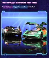 Modelo De Coche Pagani Huayra a Escala 1:24 Con Acción De Retroceso Retro Para Regalo Perfecto Para Enthusiasts De Carreras Y Coleccionables De Exposición - details 8