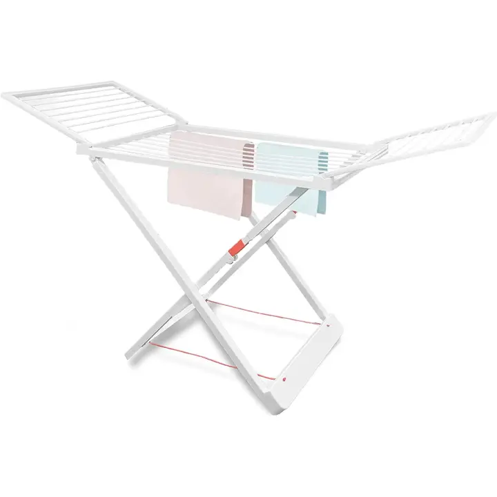LD Morphling-Tendedero Plegable de 100% Resina,Fabricado en España, 180x108x55cm, Resistente y Firme con Viento, Tendedero Exterior/Interior de Ropa Adecuado para Balcón, Jardín, Salón, Blanco - 1