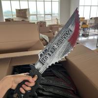 Máscara De Chainsaw De Halloween Con Manchas De Sangre Juguetes De Chainsaw De Plástico Para Juegos De Rol Decoraciones De Fiesta De Halloween - details 6