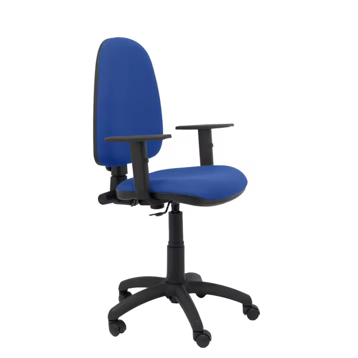 Silla de Oficina Ergonómica Piqueras Y Crespo con Brazos y Respaldo Regulables en Bali Azul - 1