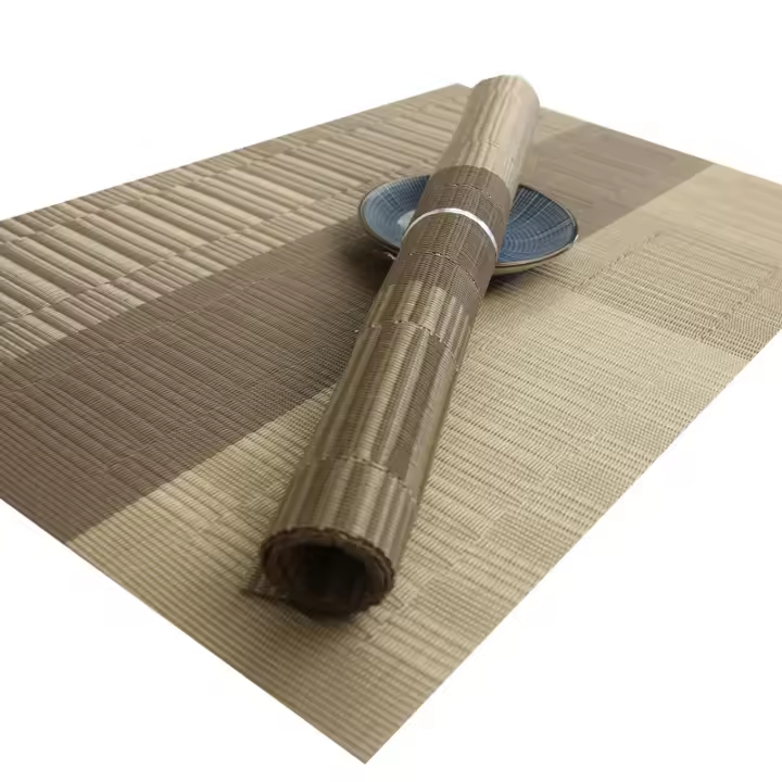4Pcs Tapete De Comedor Moderno Ecológico Resistente Al Deslizamiento Para Mesa De Almuerzo Funda Para Vaso Tapete De Manta De Tela Para Decoración De Mesa - 1