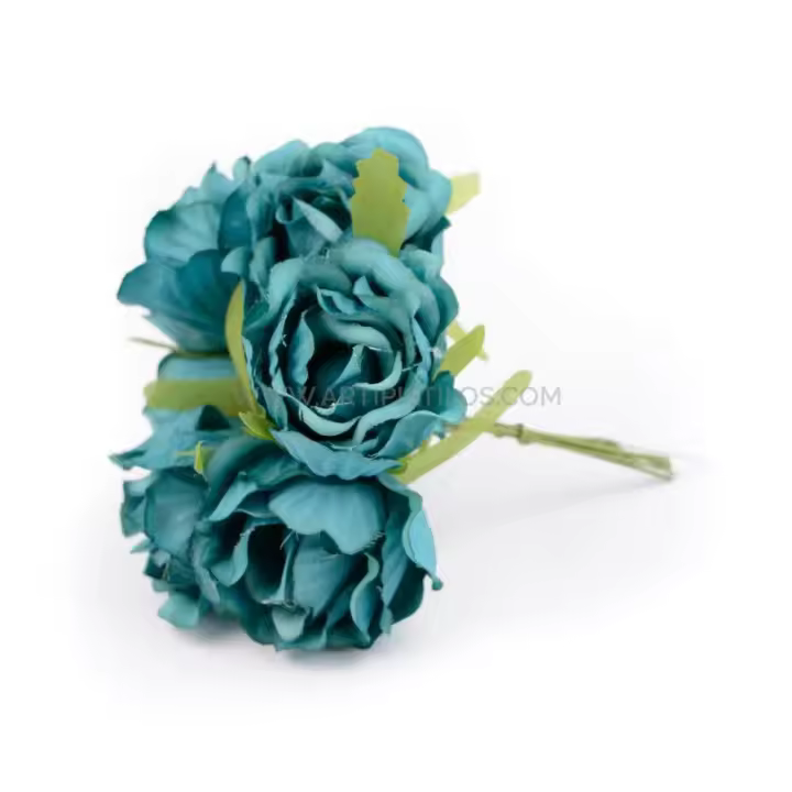 Pomo de Flores de Tela 'MALMO' con Pistilos Perlados - 6 Unidades - 1