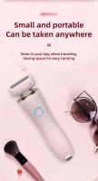 Afeitadora Corporal Para Mujer Recargable USB Eliminación De Pelo Painless Trimmer Para Cara Piernas Axilas Y Bikini Afeitadora De Pubis - details 9