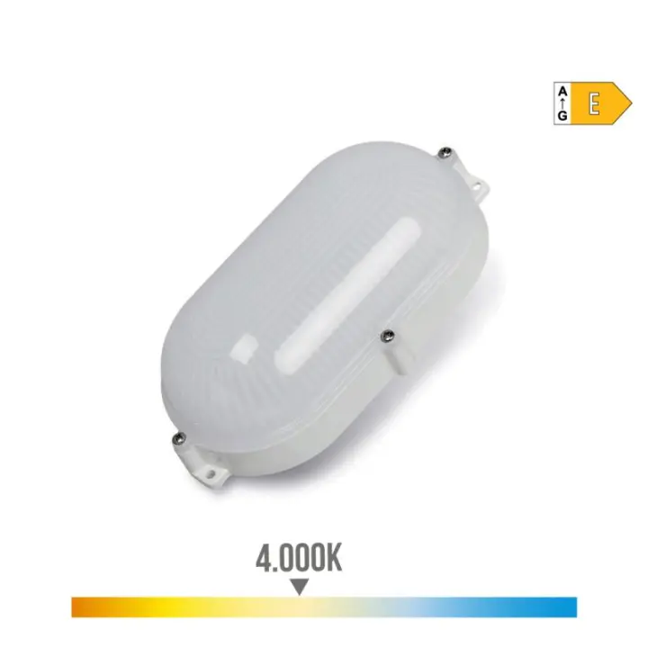 EDM Aplique LED Ovalado 9W IP65 Luz Día 4000K 22x12x6cm - EDM - 34722  Iluminación Interior Apliques Led - 1
