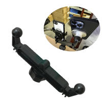 Soporte De Teléfono Para Coche Universal Con Cabeza De Bola De 17mm Adaptador De Longitud Para Conectar 2 Móviles Accesorio De Modificación Color Negro - details 1