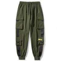 Pantalones De Trabajo Para Hombre Moda Primavera Y Verano Pantalones Casuales Sueltos Estilo Safari Cierre Elástico - details 6