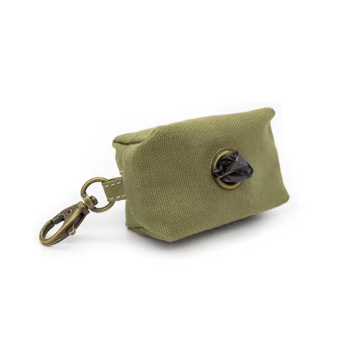 LADRAN GAUCHO - Estuche Portabolsas para Mascota VERDE - Hecho a mano, Diseño Exclusivo, Materiales de Alta Calidad - 1