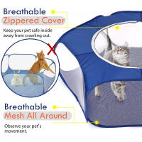 Caja Pequeña Para Mascotas Portátil Translúcida Para Erizo Jaula De Juego Para Perro Hamster Conejo Guineapig Plegable Y Abierta Fondo De Jardín - details 3
