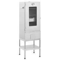 vidaXL Horno ahumador de barbacoa con mesa acero galvanizado ahumador Dimensiones 44.5 x 29 x 83 cm, 44.5 x 29 x 110 cm - details 0