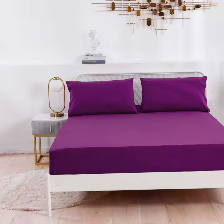 Sábana bajera ajustable Suave Cómoda y Transpirable,para colchón de 15-25 cm de Altura, 50%Poliester y 50% Algodon para cama 90/135/150. - 1