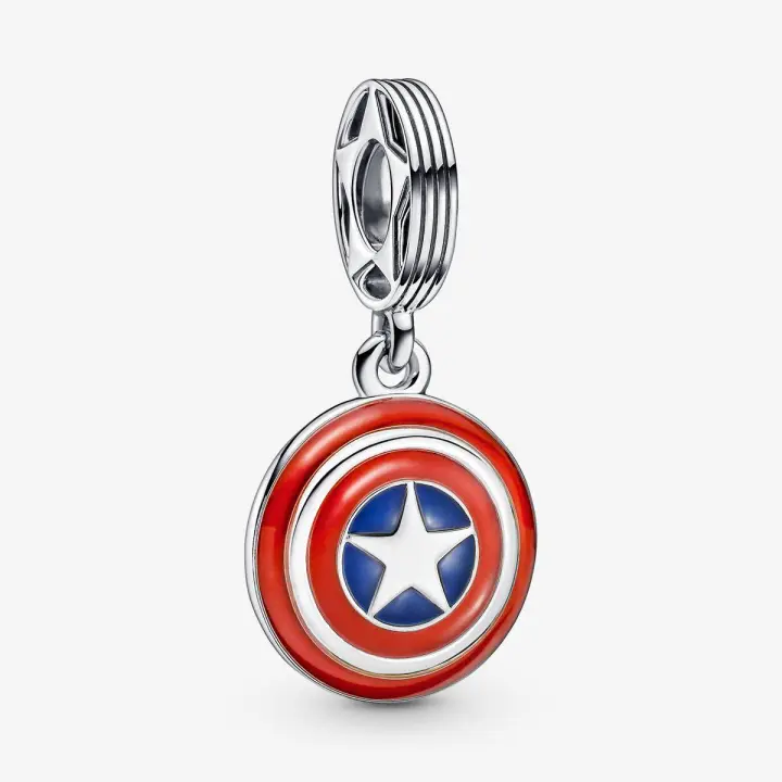 Charm Colgante Escudo Capitán América los Vengadores de Marvel  790780C01 - 1