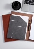 Carpeta De Negocios A4 En Cuero Para Firmar Contratos Y Almacenamiento De Datos Carpeta De Archivo Con Clip - details 6