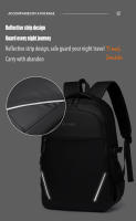 Mochila Unisex Casual De Gran Capacidad Impermeable Con Capa De Computadora Para Viajes Al Aire Libre Materiales Oxford Y Poliéster - details 18