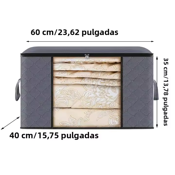 Bolsa De Almacenamiento De Ropa Grande Plegable Para Organizar El Armario Del Dormitorio Contenedores Para Manta - 1