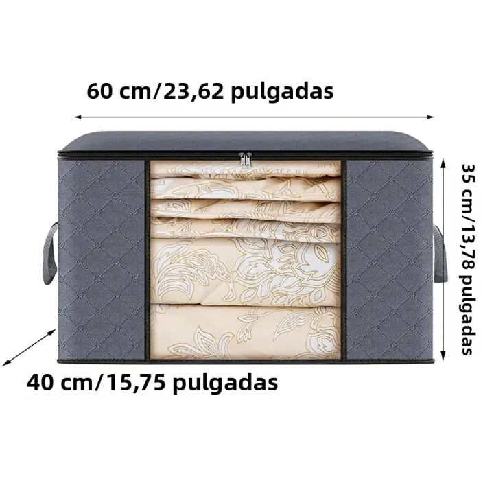 Bolsa De Almacenamiento De Ropa Grande Plegable Para Organizar El Armario Del Dormitorio Contenedores Para Manta - 1