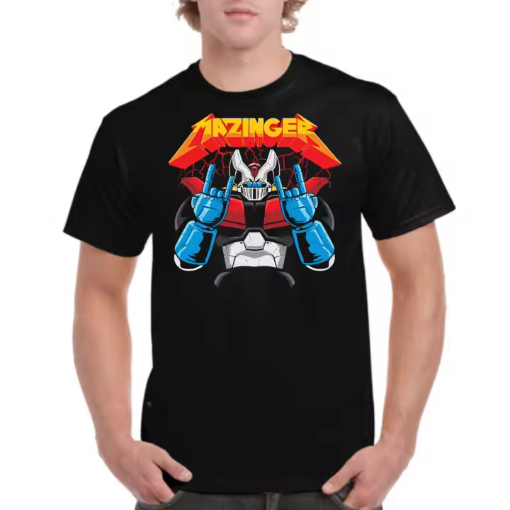 The Fan Tee Camiseta de HOMBRE Mazinger Z Puños fuera EGB Afrodita Anime Retro 80 104 - 1