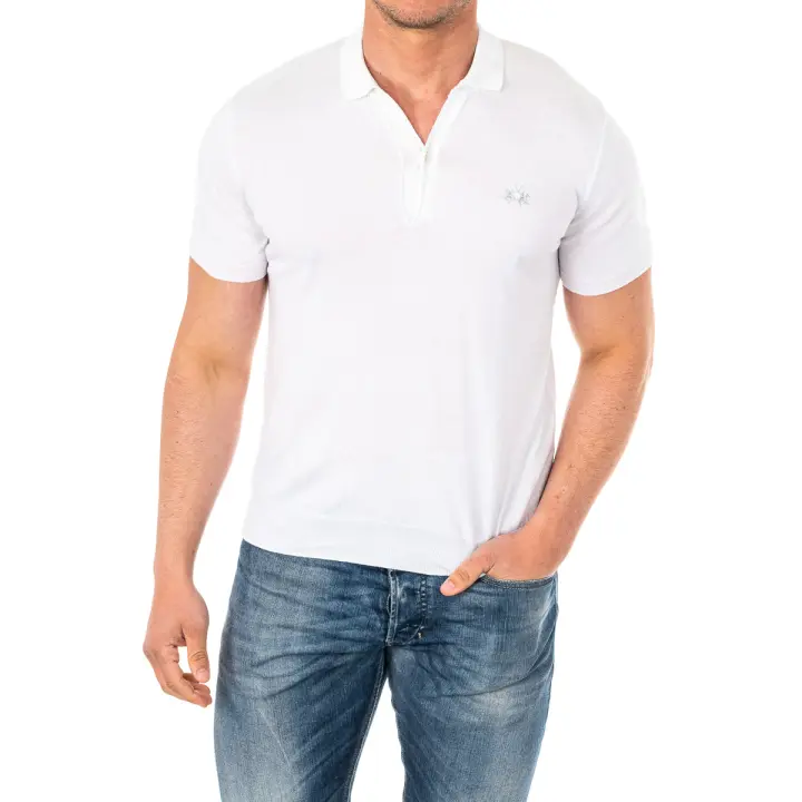 La Martina-Polo manga corta de corte clásico y con cuello con solapa HMSA01 para Hombre - 1